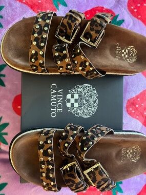 Vince Camuto Leopard Sandal